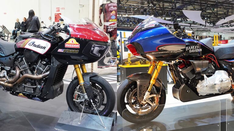 超巨体で争うキング・オブ・ザ・バガーズのレーサーに対面！【ハーレー vs インディアンの本気を見る】（13ページ目）