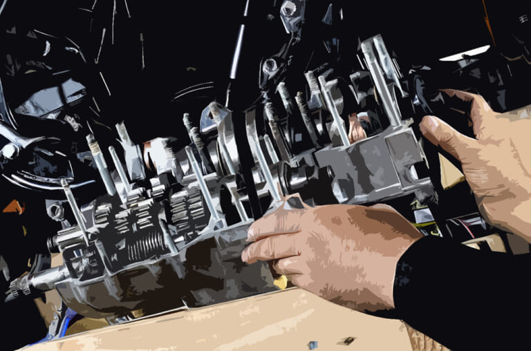 オーバーホールイメージ図|Q72:エンジンの「オーバーホール」って何を、いつする?【30秒でわかる! バイクの疑問】