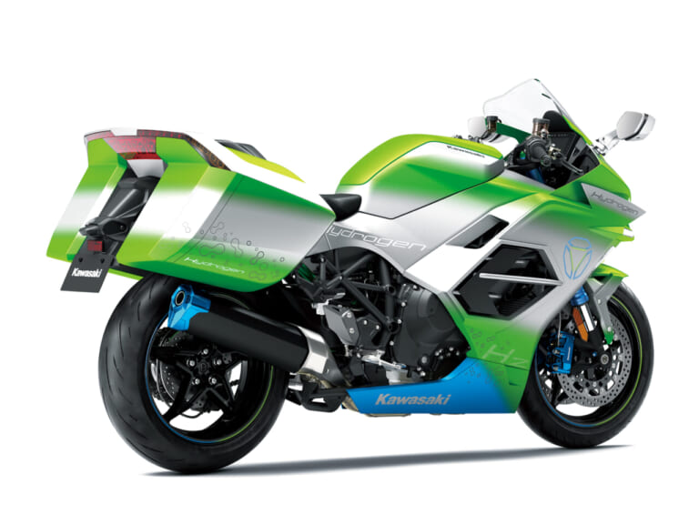 カワサキ|EICMA|水素エンジン||【続・カワサキ無双】パニアに水素、積んじゃうぜぇ〜! ミラノショーで水素エンジン車のイメージイラストを公開、2030年代初頭の実用化を目指す