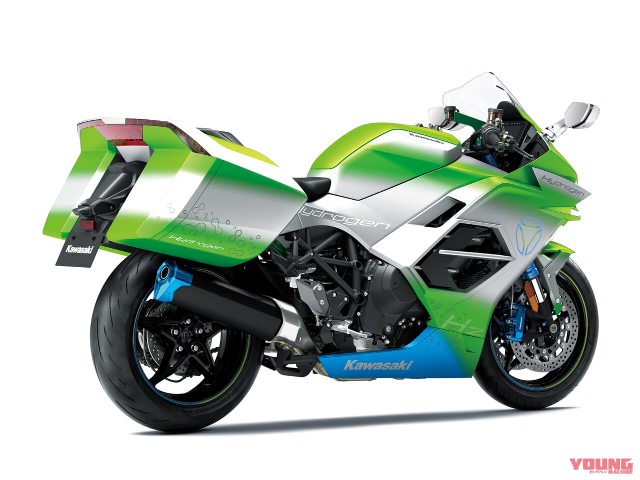 |【続・カワサキ無双】パニアに水素、積んじゃうぜぇ〜! ミラノショーで水素エンジン車のイメージイラストを公開、2030年代初頭の実用化を目指す