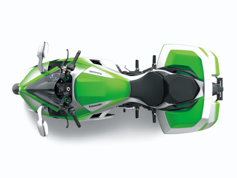 カワサキ|EICMA|水素エンジン||【続・カワサキ無双】パニアに水素、積んじゃうぜぇ〜! ミラノショーで水素エンジン車のイメージイラストを公開、2030年代初頭の実用化を目指す