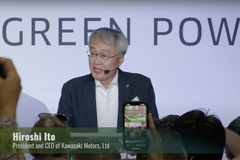 カワサキ|EICMA|プレスカンファレンス|やっぱりカワサキ無双! EVを2023年、ハイブリッドを2024年に発売しつつ…30機種ものガソリン車を投入する!?