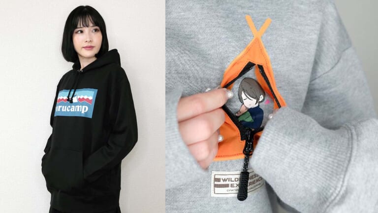 「恵那とちくわ」も! 「ゆるキャン△」デザインの新アパレルをヴィレッジヴァンガードが取扱い開始