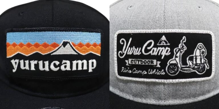 【ゆるキャン△】CAP(ふじさんロゴ/リンバイク)|「恵那とちくわ」も! 「ゆるキャン△」デザインの新アパレルをヴィレッジヴァンガードが取扱い開始