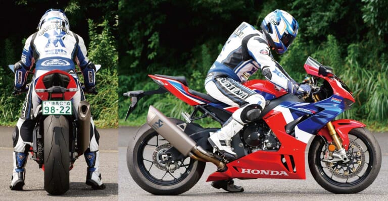 CBR1000RR-Rの足着き・ライポジ|Q46:レーサーにスーパースポーツ、速いバイクはなぜシート高が高いの?【30秒でわかる! バイクの疑問】