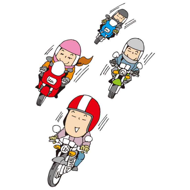 Q52：みんなに迷惑かけないか不安で… マスツーリングのコツを教えてっ！【30秒でわかる! バイクの疑問】（22ページ目）