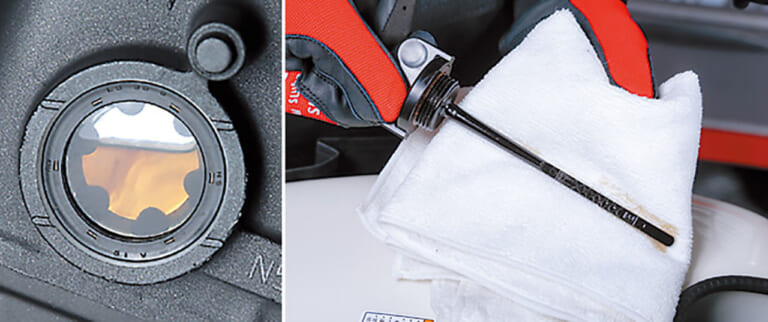 オイル量の点検|Q71:オイル量ってどの状態で見るの? サイドスタンドでOK??【30秒でわかる! バイクの疑問】