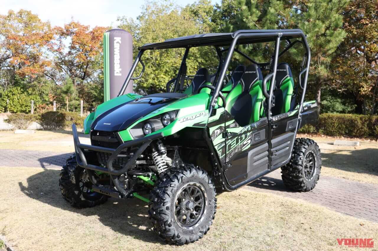 カワサキ|オフロード4輪|テリックス|4S LE|【試乗速報】ヌルヌル&ヒタヒタ! カワサキのオフロード4輪「テリックス/ミュール」は、サスペンションの動きがヤバい乗り物だ!!