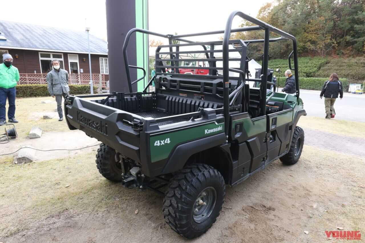 カワサキ|オフロード4輪|ミュール|PRO-FXT EPS|【試乗速報】ヌルヌル&ヒタヒタ! カワサキのオフロード4輪「テリックス/ミュール」は、サスペンションの動きがヤバい乗り物だ!!