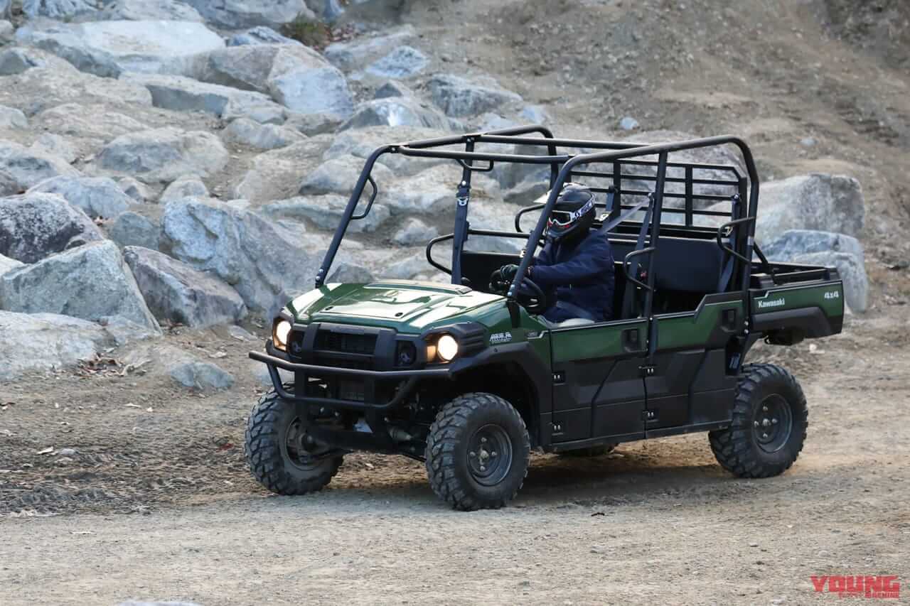 |【試乗速報】ヌルヌル&ヒタヒタ! カワサキのオフロード4輪「テリックス/ミュール」は、サスペンションの動きがヤバい乗り物だ!!