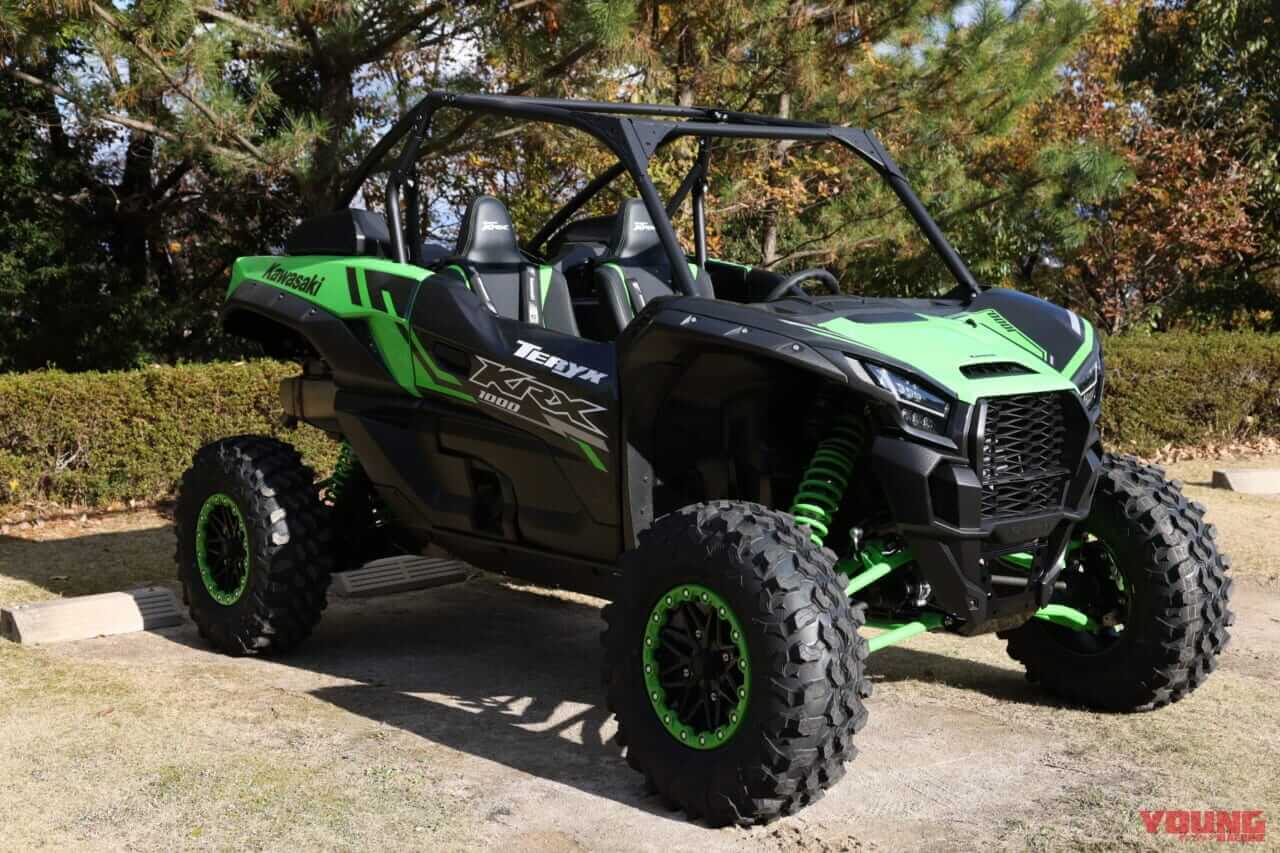 カワサキ|オフロード4輪|テリックス|KRX1000|【試乗速報】ヌルヌル&ヒタヒタ! カワサキのオフロード4輪「テリックス/ミュール」は、サスペンションの動きがヤバい乗り物だ!!