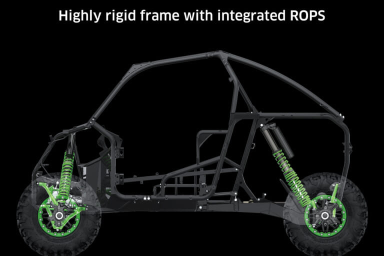 カワサキ|オフロード4輪|テリックス|KRX1000|【試乗速報】ヌルヌル&ヒタヒタ! カワサキのオフロード4輪「テリックス/ミュール」は、サスペンションの動きがヤバい乗り物だ!!