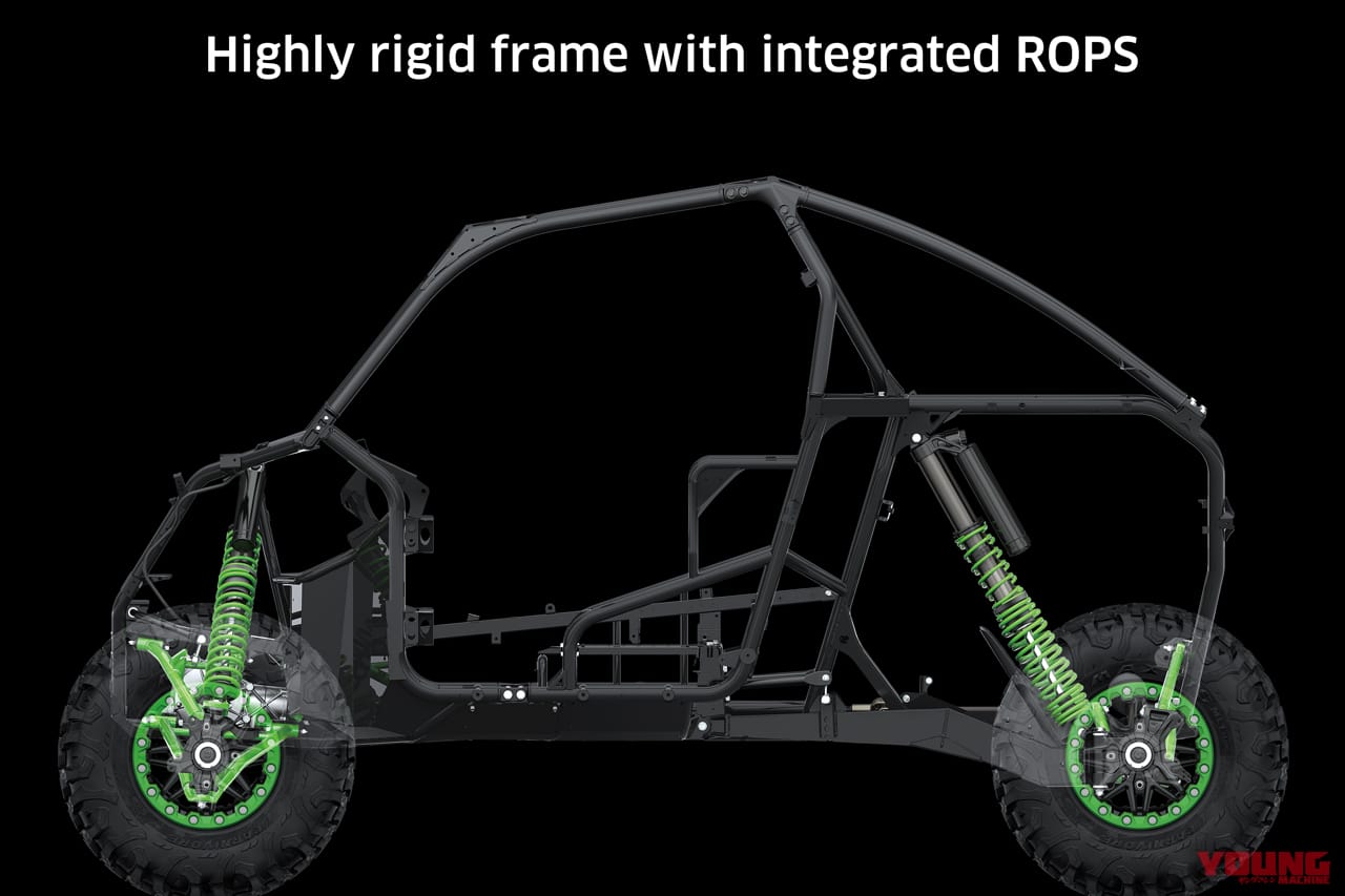 カワサキ|オフロード4輪|テリックス|KRX1000|【試乗速報】ヌルヌル&ヒタヒタ! カワサキのオフロード4輪「テリックス/ミュール」は、サスペンションの動きがヤバい乗り物だ!!
