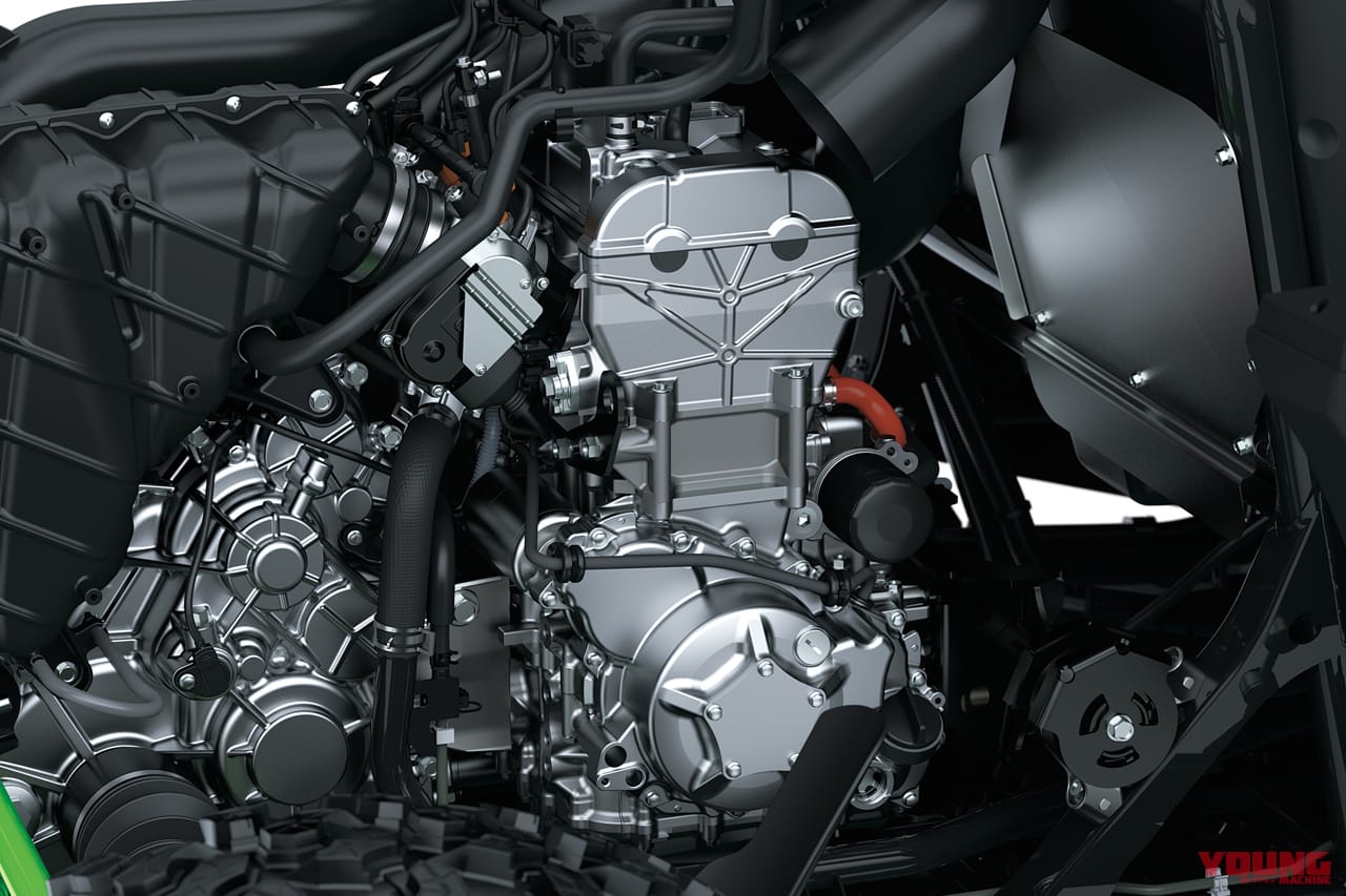 カワサキ|オフロード4輪|テリックス|KRX1000|【試乗速報】ヌルヌル&ヒタヒタ! カワサキのオフロード4輪「テリックス/ミュール」は、サスペンションの動きがヤバい乗り物だ!!