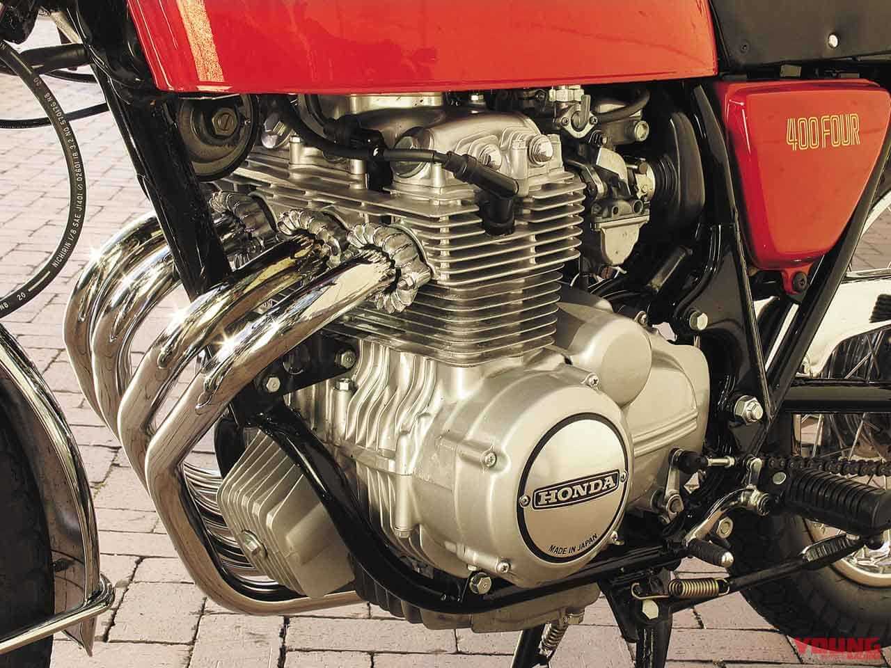 |「市販車初の集合マフラー」カフェレーサーの金字塔:1974ホンダCB400フォア【あの素晴らしい名車をもう一度】