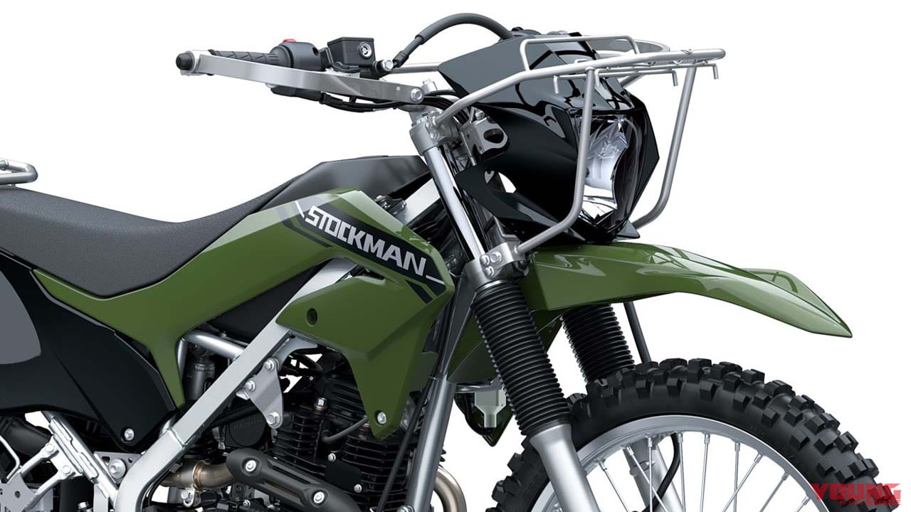働く4スト! カワサキKLXベースの「ストックマン」がインドネシアで登場、タフな造りが魅力