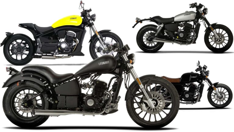 これで原付二種?! 水冷2気筒エンジン搭載のカスタムバイク、スペイン「レオンアート」2023年モデル登場