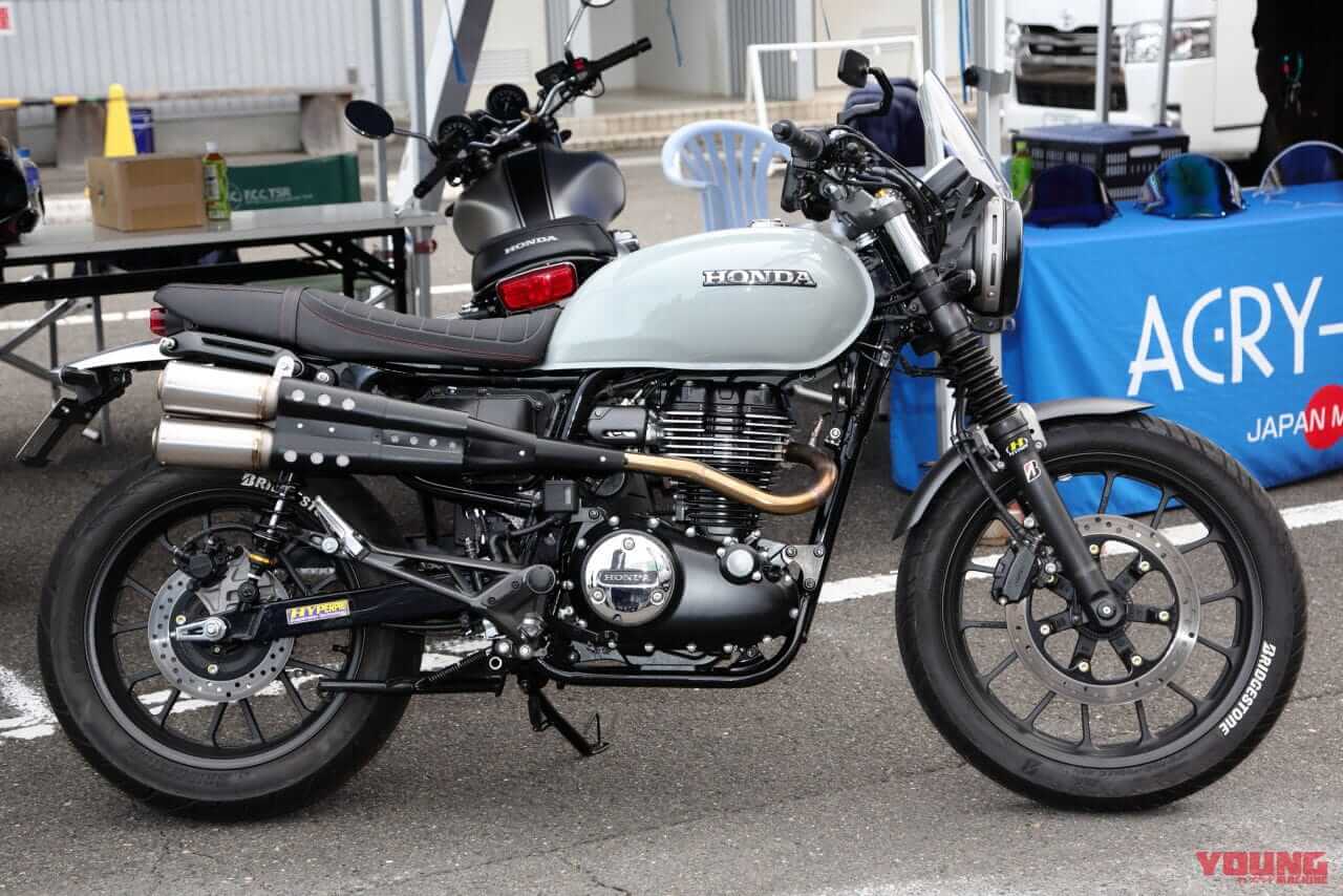 TSR|GB350S|カスタム|2本出しアップマフラーがカッコイイ! 鈴鹿で見つけたGB350Sカスタム【TSR編】