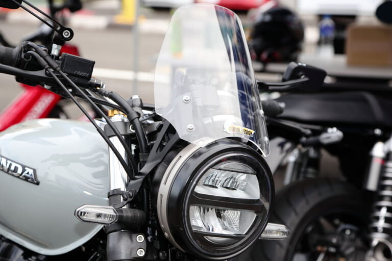 TSR|GB350S|カスタム|2本出しアップマフラーがカッコイイ! 鈴鹿で見つけたGB350Sカスタム【TSR編】