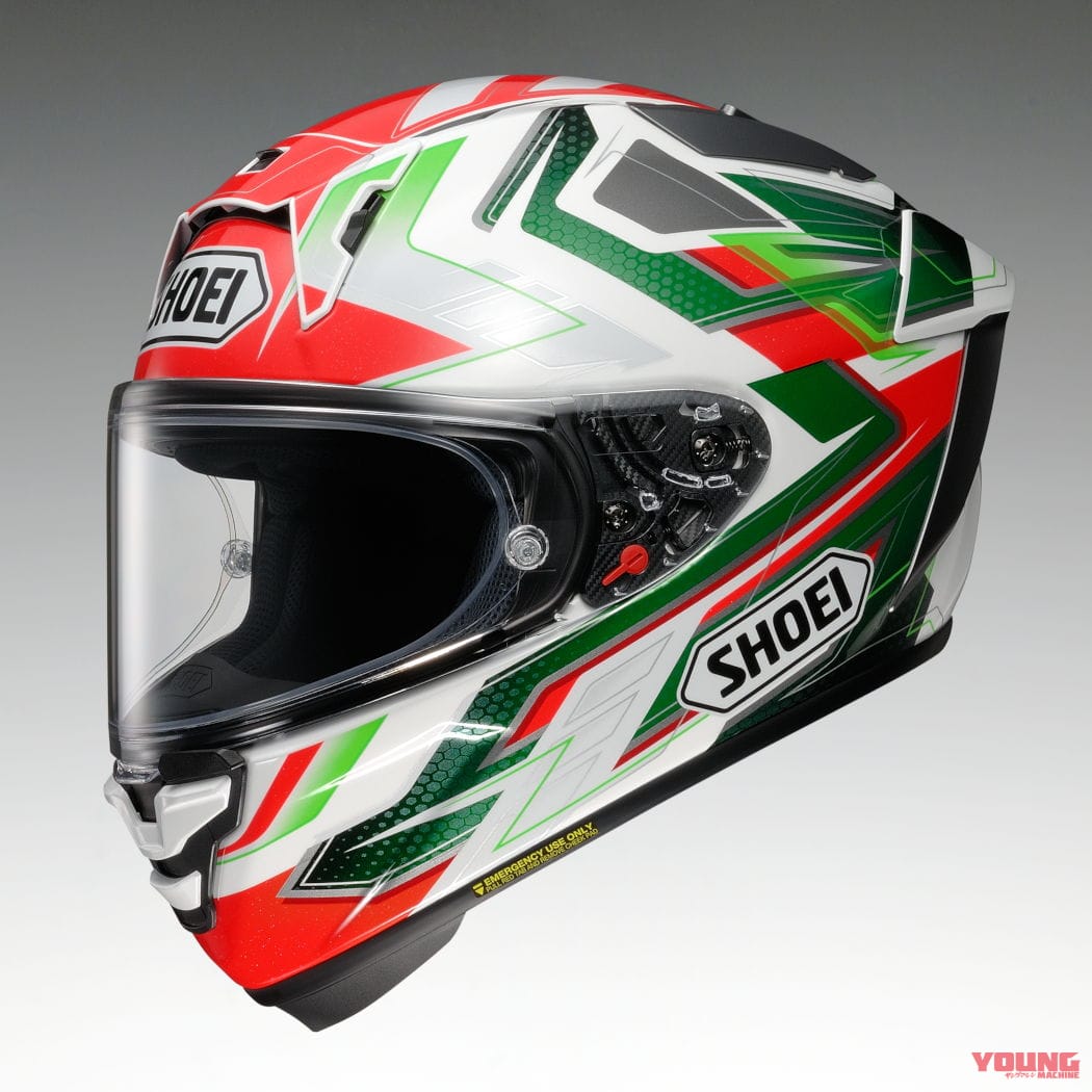 SHOEI X-Fifteen ESCALATE|SHOEI新フラッグシップ「X-Fifteen」にグラフィックモデル『X-Fifteen エスカレート』登場