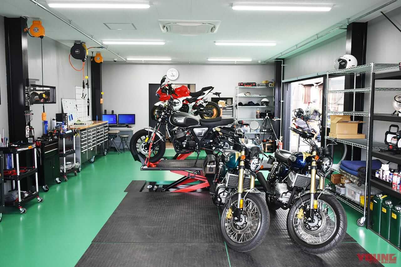 整備ゾーン|【GPX千葉の新店舗オープン!】お披露目イベントではGPXジャパン社長が「今までにない新型車を3月に発表」と明言!