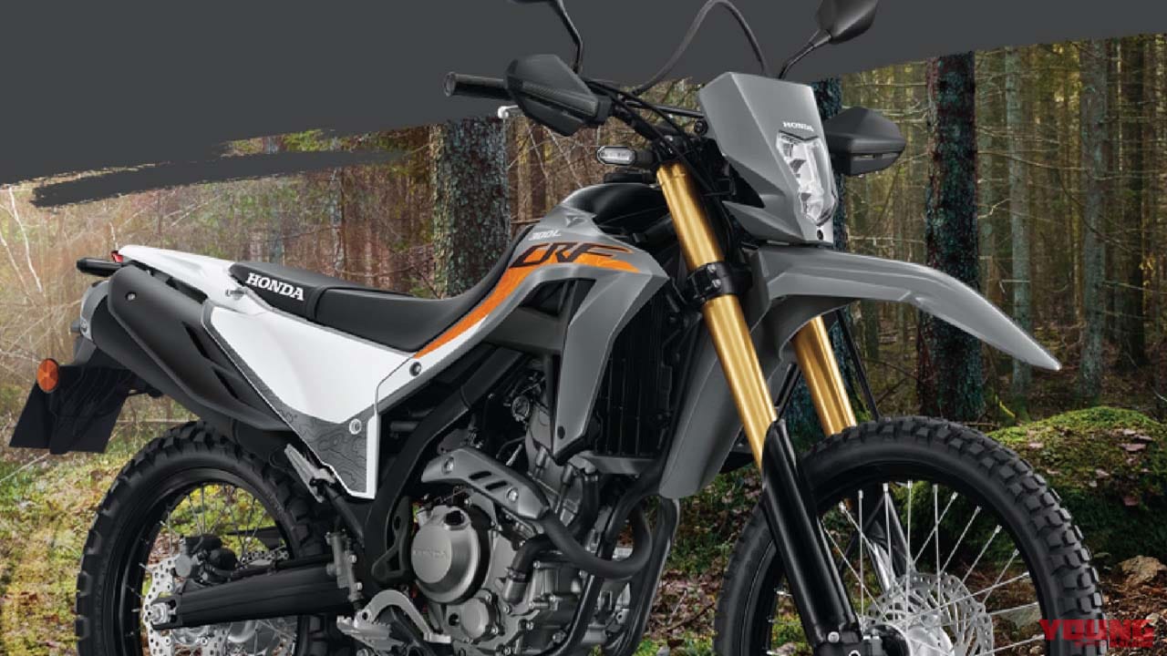 ホンダ、2023年はグレー推し? 「CRF300L/ラリー」の新年度モデルはナックルガード標準装備【海外】
