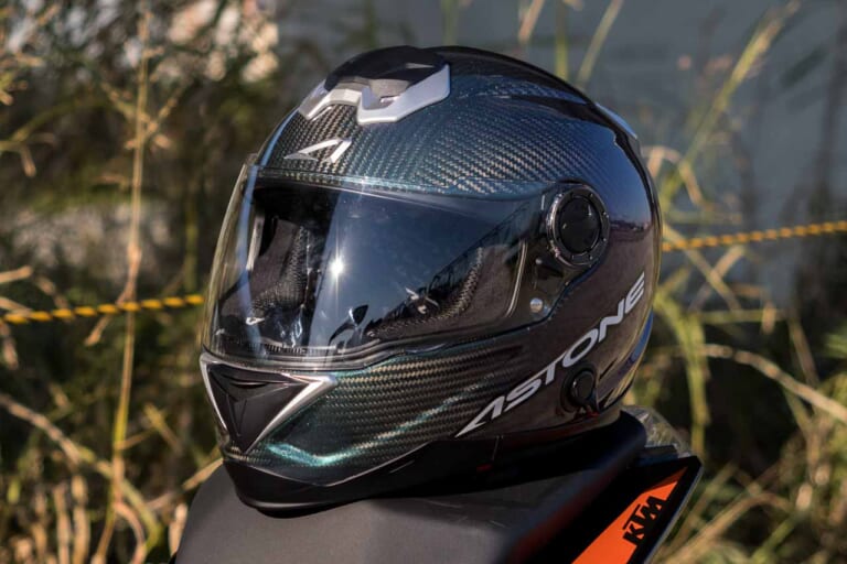 ASTONEカーボンヘルメットGT-1000F IRIDIUM - バイクウェア・装備