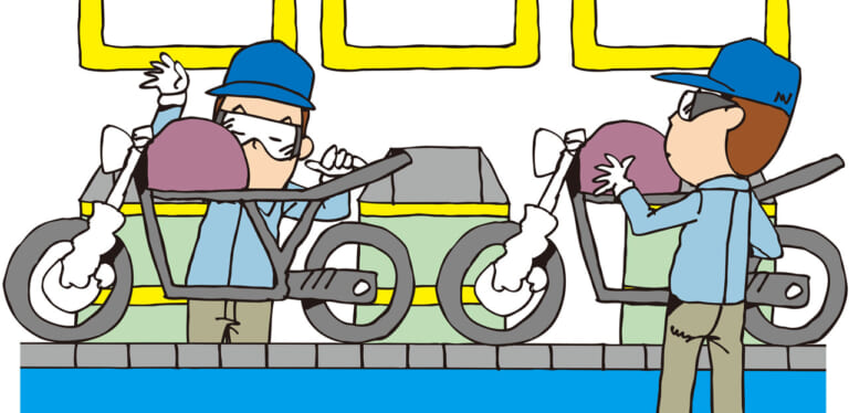 生産ラインイメージ|Q97:コロナ禍からだいぶ経つのに、生産遅延が解消されないように見えるけど?【30秒でわかる! バイクの疑問】