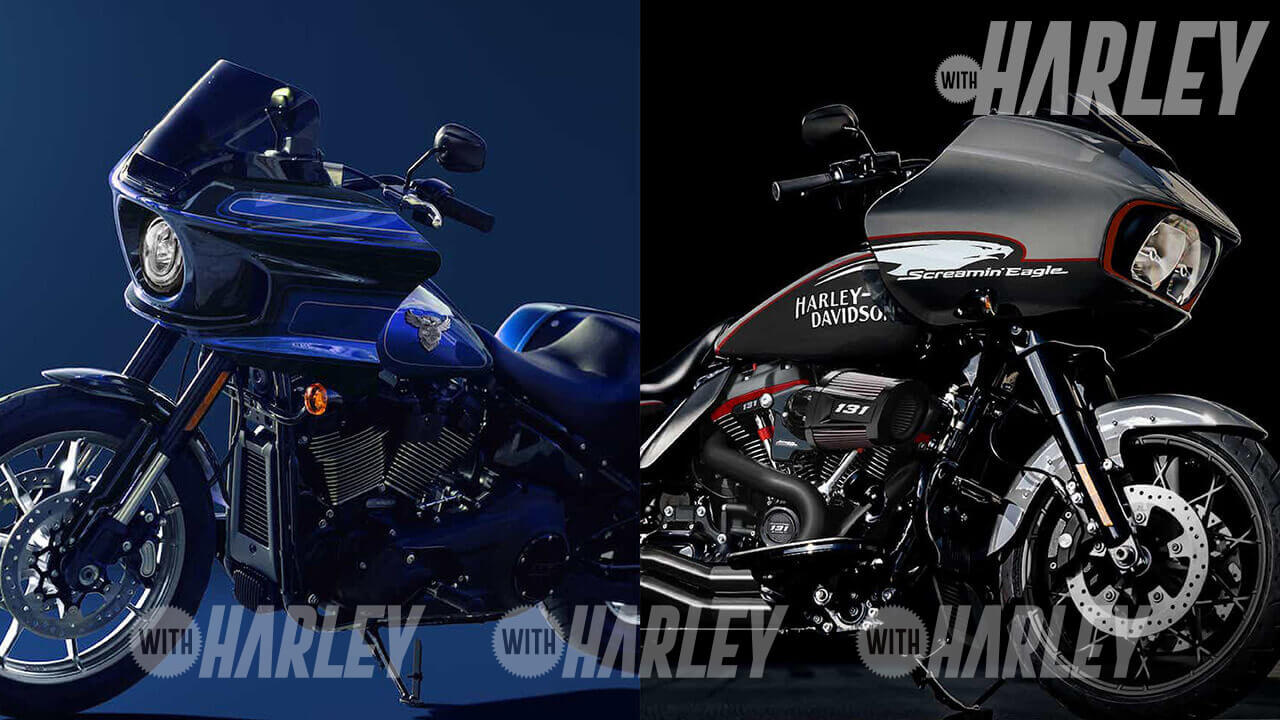 HARLEY-DAVIDSON純正ショベルFX系ローライダーマフラー２台セット