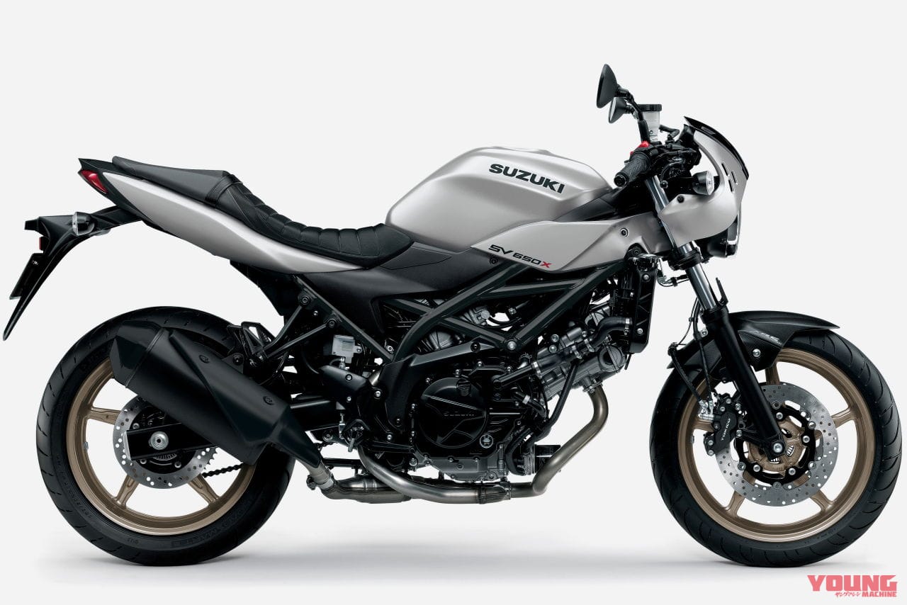 スズキ|SV650X|2023年モデル|スズキ「SV650X」据え置き価格で新色を2/3に発売! ホワイトシルバーのカフェレーサー