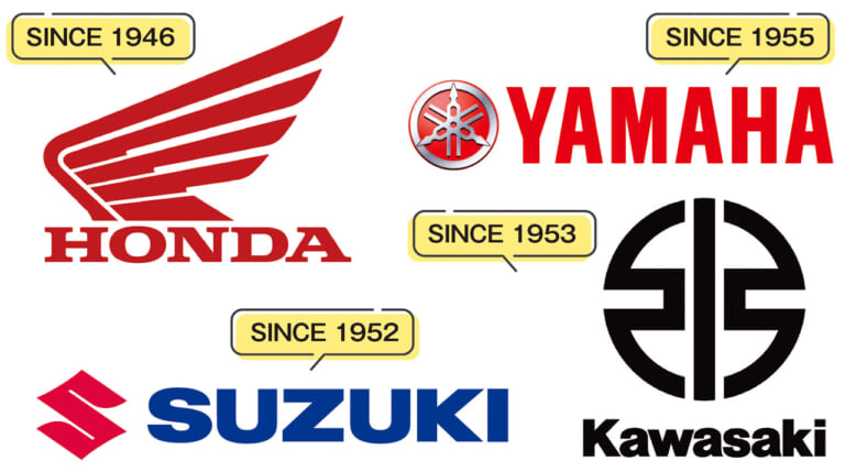 国産主要4メーカー|Q100:国産主要4メーカーの歴史や出自を教えて!【30秒でわかる! バイクの疑問】