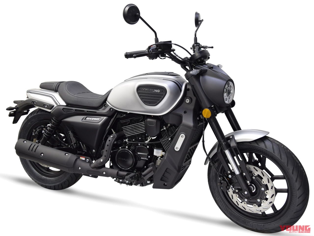 |約64万円の軽二輪・Vツイン搭載クルーザー! ヒョースンが「GV250DRA」を4月に発売決定
