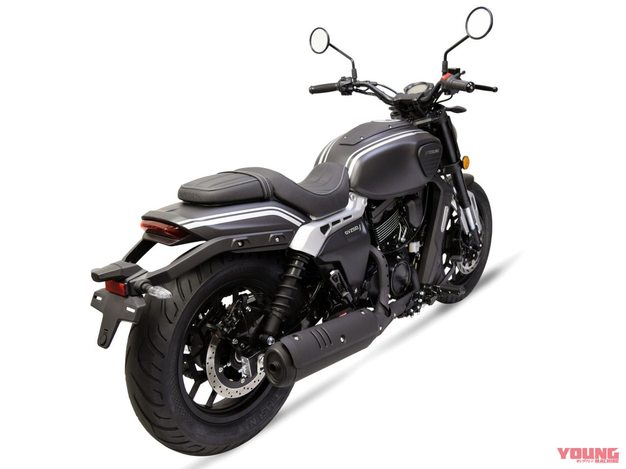 |約64万円の軽二輪・Vツイン搭載クルーザー! ヒョースンが「GV250DRA」を4月に発売決定