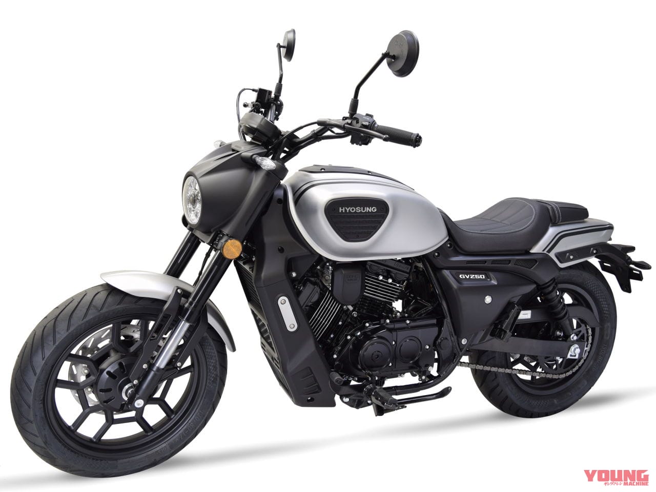 |約64万円の軽二輪・Vツイン搭載クルーザー! ヒョースンが「GV250DRA」を4月に発売決定