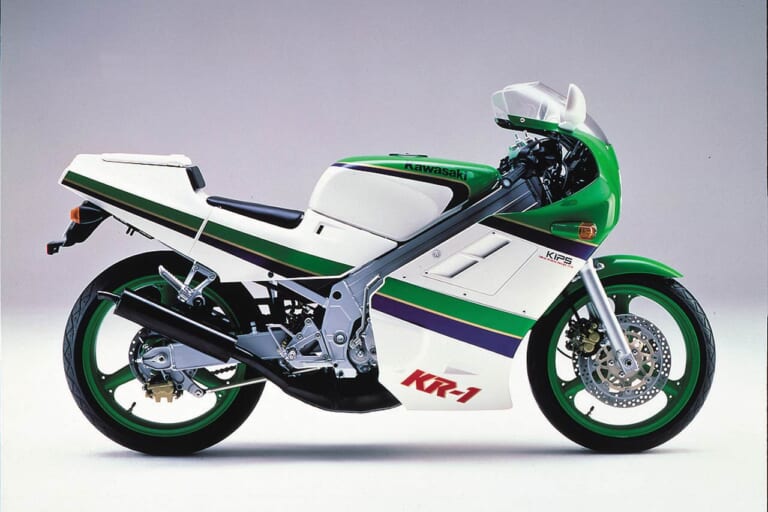 カワサキ KR-1|「唯一のタンデムツイン(前後2気筒)」栄光のチャンピオンレプリカも:1984カワサキKR250/S【あの素晴らしい名車をもう一度】