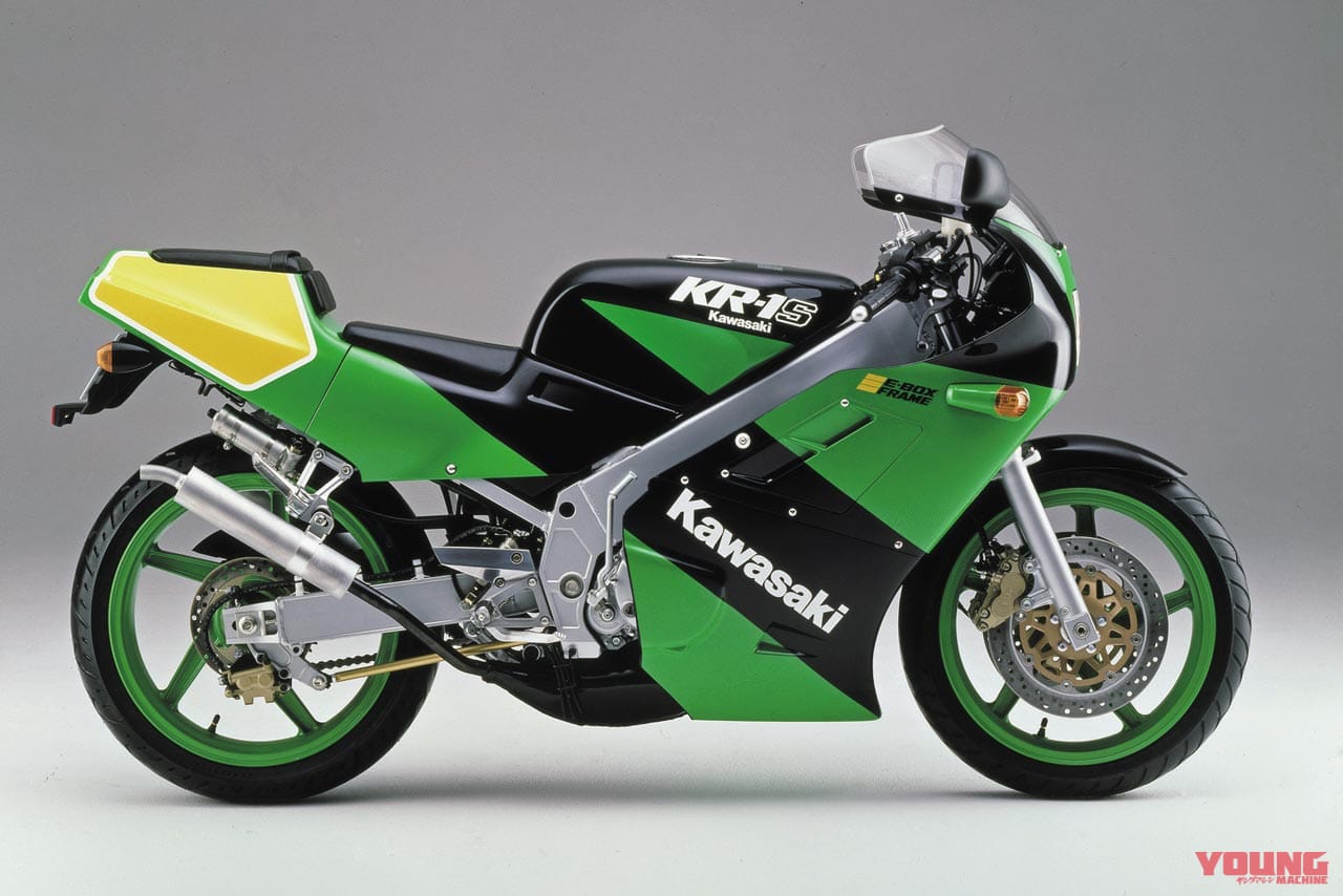 |「唯一のタンデムツイン(前後2気筒)」栄光のチャンピオンレプリカも:1984カワサキKR250/S【あの素晴らしい名車をもう一度】