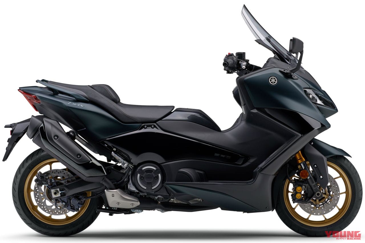 |ヤマハが「TMAX560/テックマックス」2023年型を3/28に発売! マットダークグリーン継続で新色は2パターン