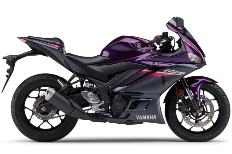 ヤマハ|YZF-R25 ABS|2023年モデル|ヤマハ「YZF-R25」に’90年代っぽい新色パープルが登場! ブルー&ブラックは継続で2/22発売