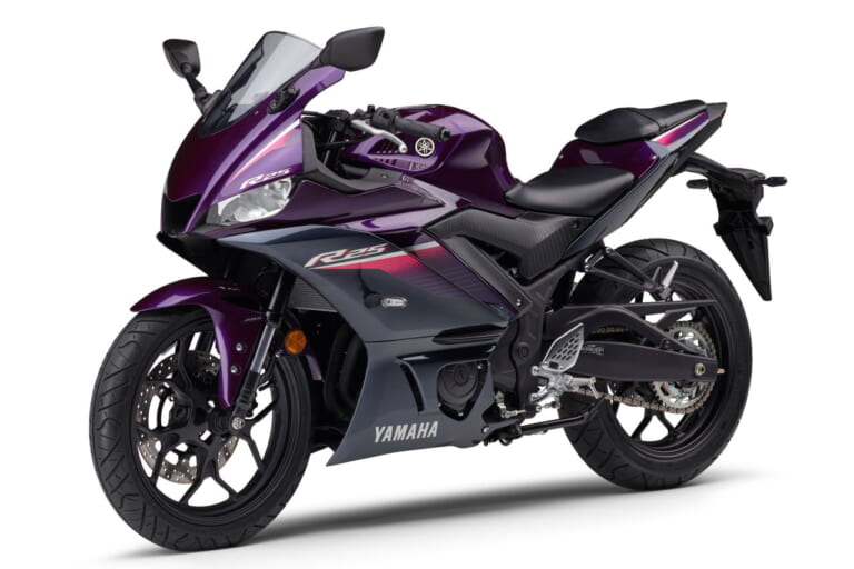 ヤマハ|YZF-R25 ABS|2023年モデル|ヤマハ「YZF-R25」に’90年代っぽい新色パープルが登場! ブルー&ブラックは継続で2/22発売