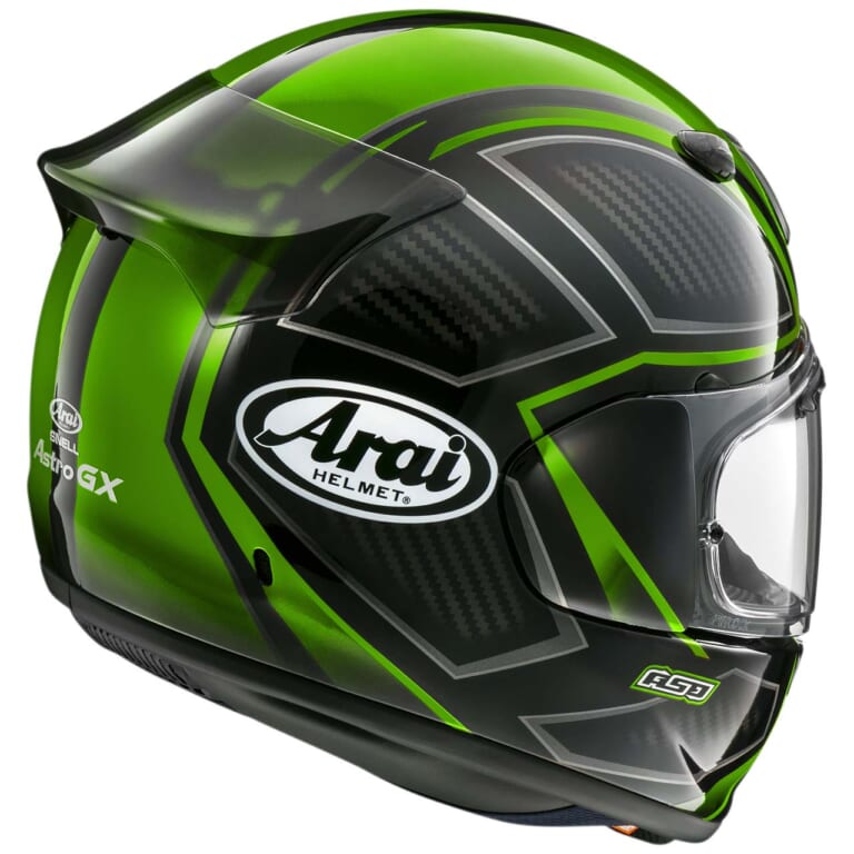 Arai ASTRO-GX SPINE|アライがカーボン柄を生かした新デザイン「アストロGX スパイン」を4月上旬に発売