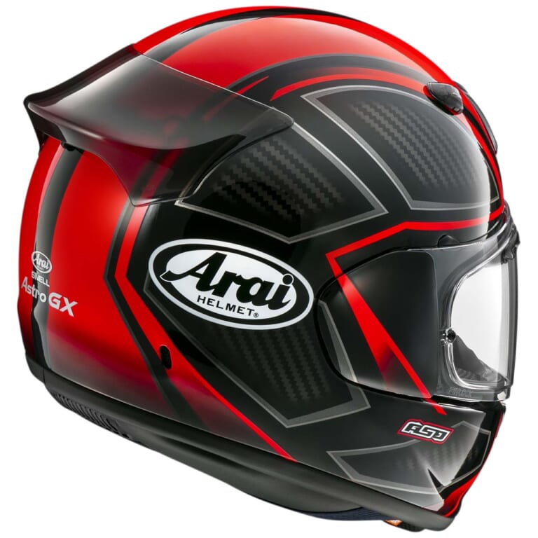 Arai ASTRO-GX SPINE|アライがカーボン柄を生かした新デザイン「アストロGX スパイン」を4月上旬に発売
