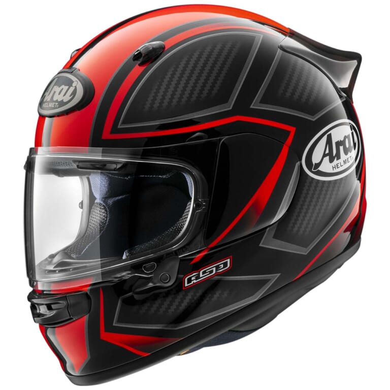 Arai ASTRO-GX SPINE|アライがカーボン柄を生かした新デザイン「アストロGX スパイン」を4月上旬に発売