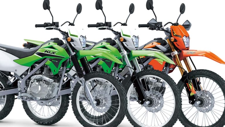 カワサキ新型「KLX150/SE/S」登場！ 前19/後16インチのスモールホイール版が初設定【インドネシア】