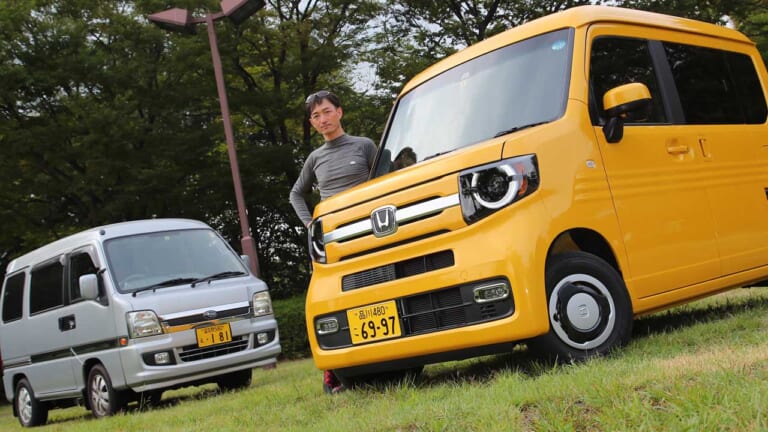 ホンダ「N-VAN＋STYLE FUN・ターボ」の試乗＆積載インプレ！ 旧サンバーと対決も【動画】│WEBヤングマシン｜新車バイクニュース