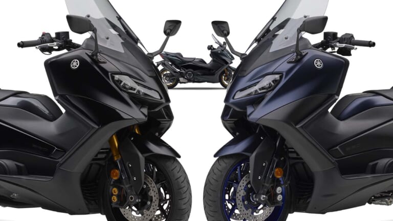 ヤマハが「TMAX560/テックマックス」2023年型を3/28に発売! マットダークグリーン継続で新色は2パターン