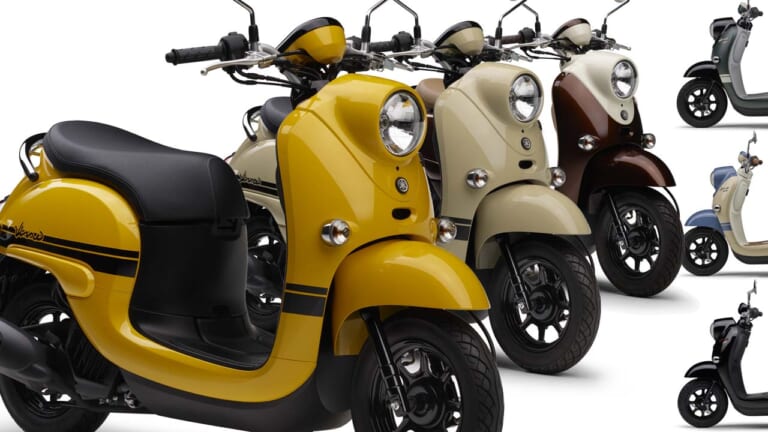 レトロポップな原付一種スクーター、ヤマハ「ビーノ」に3色のニューカラー登場! 全6色展開で3/14発売