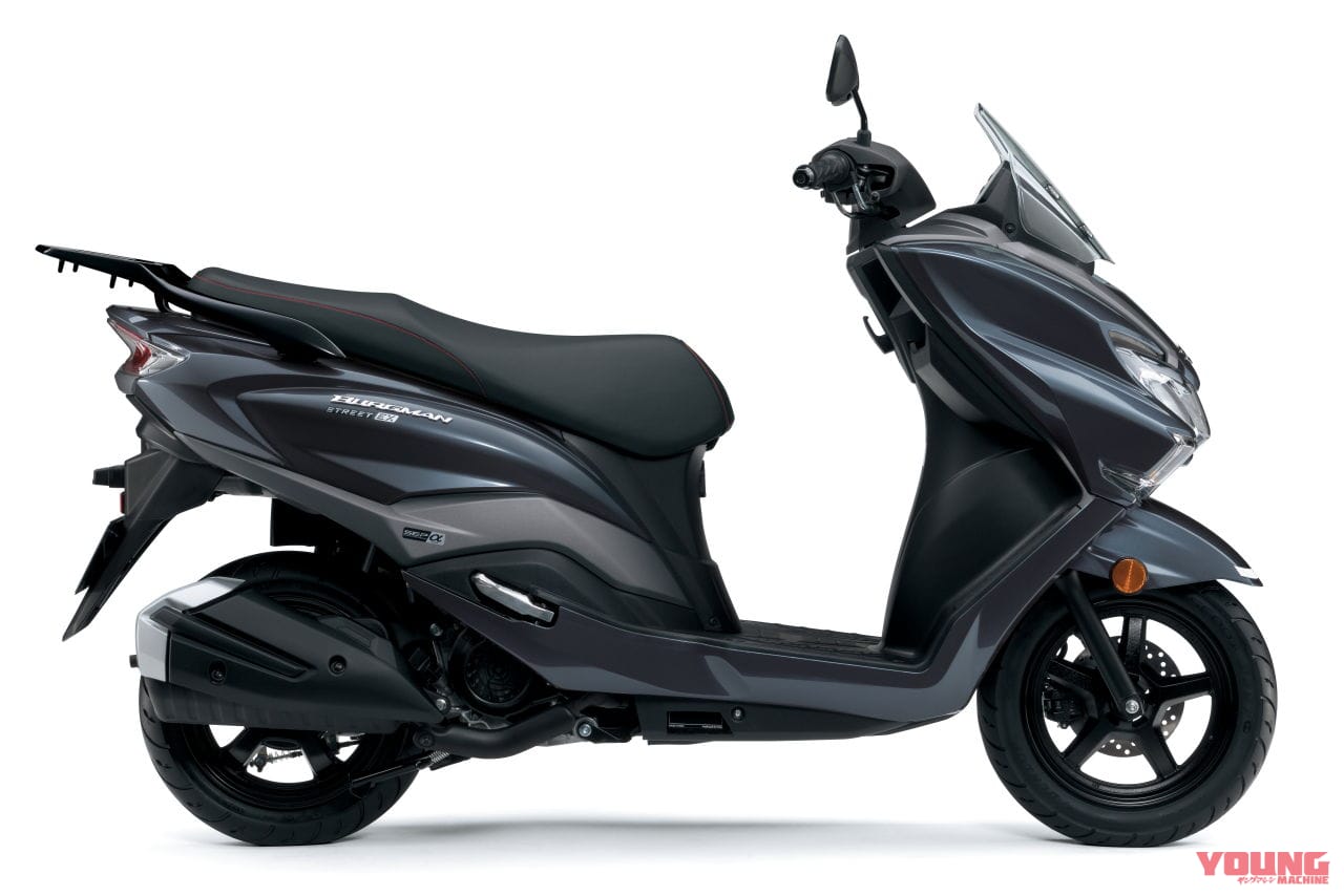|スズキ新型車「バーグマンストリート125EX」国内発売決定! LEDヘッドライトやUSBソケット装備で31万7900円