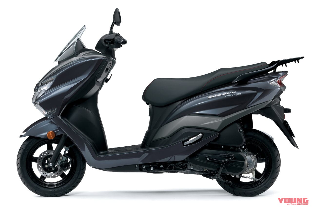 |スズキ新型車「バーグマンストリート125EX」国内発売決定! LEDヘッドライトやUSBソケット装備で31万7900円