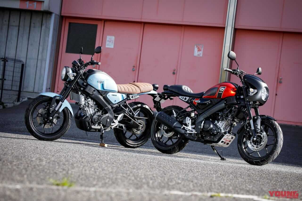 ヤマハ|XSR125|【XSR125、YZF-R125/R15、MT-125詳報】ヤマハ125軍団のカラバリ判明、ライポジ&足着きが最もラクなのは……?