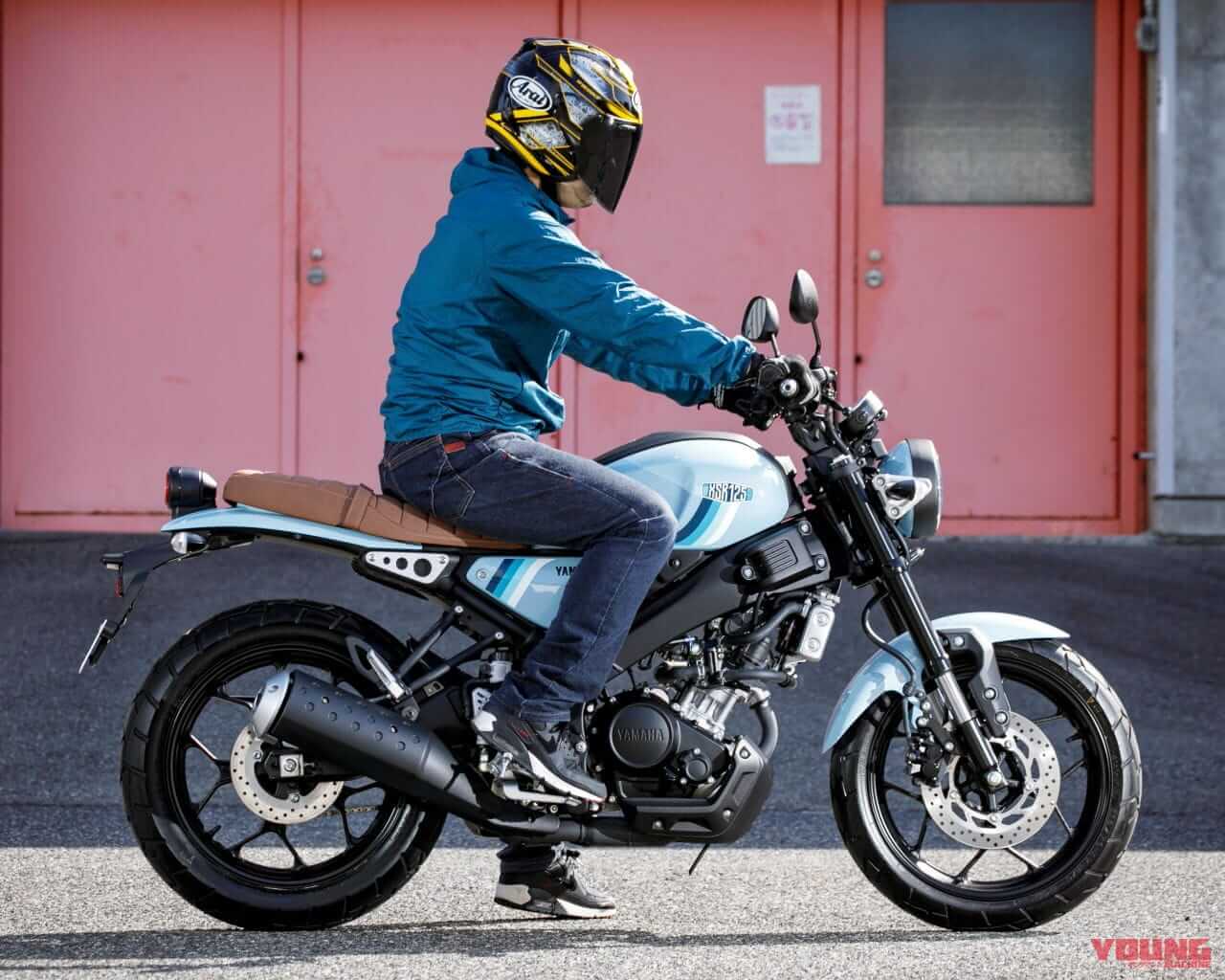 ヤマハ|XSR125|【XSR125、YZF-R125/R15、MT-125詳報】ヤマハ125軍団のカラバリ判明、ライポジ&足着きが最もラクなのは……?